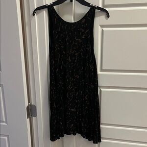 Silence + Noise Black and Brown Mini Dress